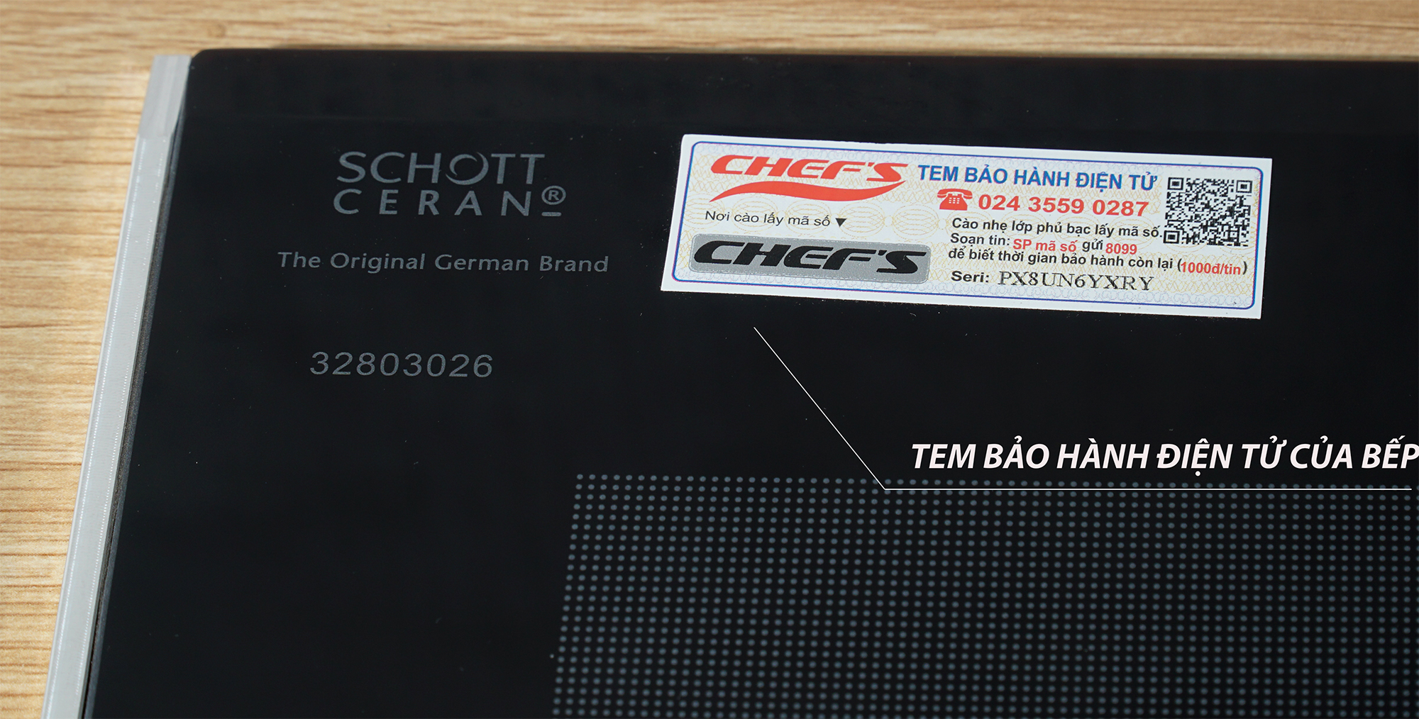 Bếp từ Chefs EH-DIH328 mâm từ EGO nhập khẩu Đức – Hàng chính hãng tại Hải Phòng